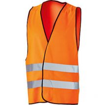 Polyester-Warnweste Leuchtorange Größe Universalgröße