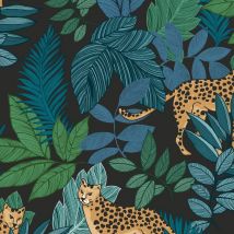 Graham&brown - Envy Cheetin Night Vliestapete 10mx52cm