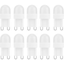 Eosnow 10PCS 1.5W G9 Base LED Lampadine Piccola base BiPin Lampadina per lampadario Illuminazione interna 230V