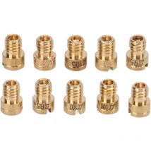 Eosnow - 10pcs Carburetor Hauptjets Metall Carb Düse 82–105 für GY6 50cc 139Qmb Scooter Moped
