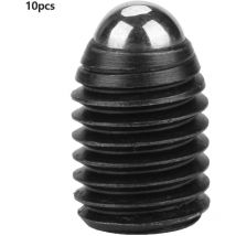 Eosnow - 10pcs M12 Tornillo de tornillo Hex Socket Carbon Steel Ball Ball Spring Bounds (M1216)