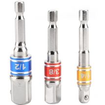 Sjlerst - Eosnow 3 Teile/satz Hex Bohrer Bit Sockel Adapter Antrieb Elektrische Schlagschrauber 1/4in 3/8in 1/2inTyp b