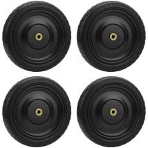 4-teilige Wagenreifen, 13 Zoll, solider, inflationsfreier, verschleifester Polyurethan-Ersatz für Trolley - Eosnow