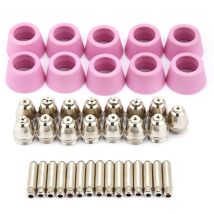 Eosnow - 40 pièce/ensemble AG60 SG55 coupeur Plasma torche de découpe consommables buses d'électrode Kit de tasses