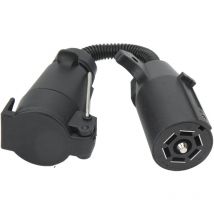 YB - Eosnow Accessori per la conversione di potenza del camion rv, adattatore per spina per rimorchio rotondo a 7 vie