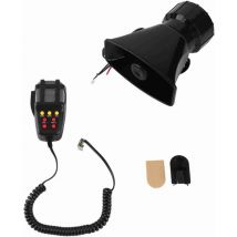 Eosnow - Alarma bocina altavoz 7 sonidos de sirena 12V 100W sistema de micrófono pa para coche 200dB