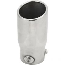 Auspuffspitze Edelstahl Endrohr Einlass 63 mm Auslass 76 mm Länge 150 mm Universal für Auto - Eosnow