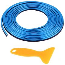 Bandes de moulage intérieures de voiture, tableau de bord de porte, évent de volant, ligne de décoration Flexible bleue - Eosnow