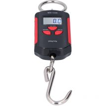 Eosnow Bilancia da gru 200 kg per carichi pesanti, gancio di pesatura, stadera, retroilluminazione elettronica HD portatile (rosso nero)