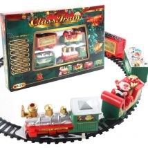 Coffret de train électrique de Noël,adapté aux cadeaux de Noël et d'anniversaire