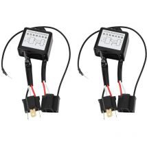 Convertisseur négatif led, 2 pièces, interrupteur polaire négatif, adaptateur de faisceau, polarité inversée pour H4 - Eosnow