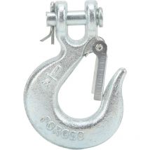 Eosnow Crochet coulissant à chape 1/4 po avec loquet de sécurité G70 en acier forgé pour chanes de véhicule de remorquage de camion de remorque