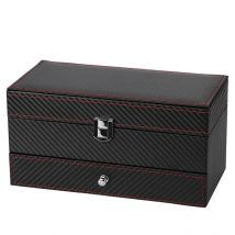 Eosnow Custodia doppia per gioielli, orologi, orecchini, anelli, bracciale, collana, organizer