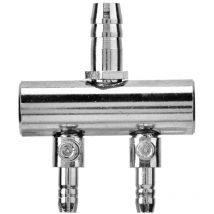 Jeffergarden Débit d'air pour Aquarium en acier inoxydable, 8mm tournant vers 4mm, vanne de contrle de séparation (2 voies)