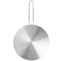 Eosnow - Adaptateur de plaque à Induction, diffuseur de chaleur en acier inoxydable, convertisseur de plaque de cuisinière électrique à gaz 20cm