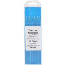 Eosnow - lectrodes en tungstène pur wp, pointe verte pour le soudage ac Tig, 1.6x150mm, 10 pièces