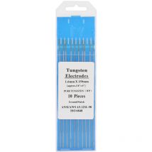 Eosnow - lectrodes en tungstène pur wp, pointe verte pour le soudage ac Tig, 2.0x150mm, 10 pièces
