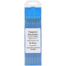 Eosnow - lectrodes en tungstène pur wp, pointe verte pour le soudage ac Tig, 2.4x150mm, 10 pièces
