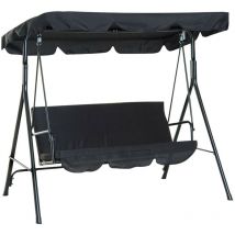 Eosnow - Housse supérieure de siège pivotante étanche, protection anti-poussière durable et résistante à la pluie pour l'extérieur, noire