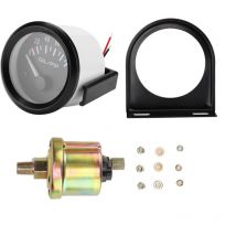 Eosnow - Jauge de pression d'huile électromagnétique universelle pour voiture, 52mm/2 pouces, 12V, indicateur modifié automatiquement