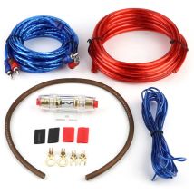 Eosnow - Kit de cables de instalación de altavoz, amplificador de graves de Audio para coche, con fusible
