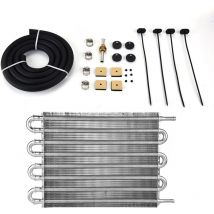 Kit de refroidissement d'huile de Transmission à distance pour voiture, convertisseur de radiateur manuel automatique à 8 rangées - Eosnow