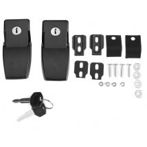 Kit de verrouillage antivol pour capot de voiture, assemblage avec clés pour Jeep Wrangler jk Unlimited 07-17 - Eosnow