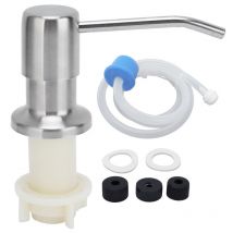 Kit testa pompa sapone Dispenser liquido incorporato per lavello da cucina in acciaio inossidabile 304 con tubo di prolunga - Eosnow