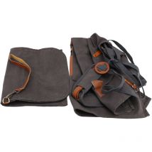 Eosnow - Lienzo delantal impermeable a prueba de aceite barbero multi bolsillo trabajo ajustable para el estilista de carpintería