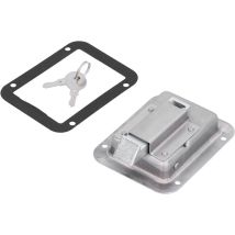 Loquet de porte à palette en acier inoxydable 304, bote à outils, serrure encastrée avec 2 clés pour camions de pompiers de remorque de camping-car