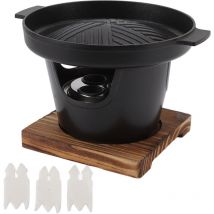 Eosnow - Mini Barbecue de table Portable sans fumée, résistant aux bâtons, pour Camping pique-nique maison hn BBQ18A
