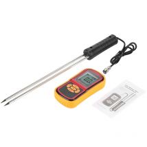 Eosnow Misuratore di temperatura dell'umidità dei cereali lcd digitale portatile GM640 per chicchi di mais, riso di frumento