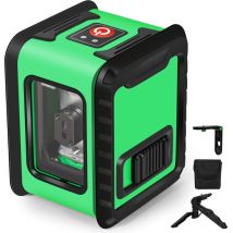 Eosnow - Niveau laser infrarouge, niveau à deux lignes croisées de lumière verte de haute précision, nivellement automatique à 4 degrés, 2 niveaux de