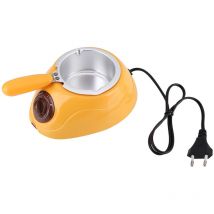 Eosnow - Pot de fusion électrique pour chocolat et bonbons, outil de cuisine avec ensemble de moules pour faire soi-même (jaune)