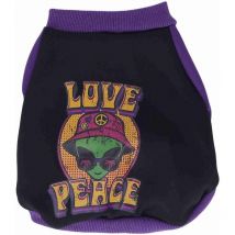 Eosnow - Jeffergarden Pull pour chien dessin animé Alien chaud bloc de couleurs respirant vêtements pour chien pour l'automne et l'hiver violet m