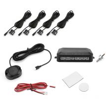 Eosnow Sistema radar di backup per auto, sensore di parcheggio automatico resistente all'autotest da 12 v nero per il rilevamento