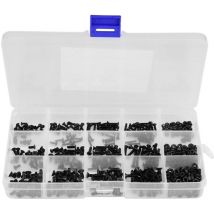 Eosnow Tornillos, tornillos avellanados, kit surtido de tornillos, kit de tuercas hexagonales, herramientas de hardware para apriete de suministros
