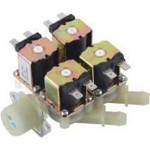 Valvola elettromagnetica in plastica dc 12V DN20 G3/4' 1 in 4 out Valvola di scarico dell'acqua normalmente chiusa - Eosnow
