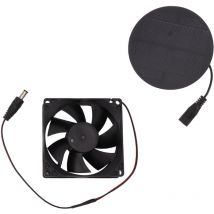 Eosnow Ventilateur de panneau solaire 3W, Mini ventilateur d'extraction solaire à faible bruit et économie d'énergie pour poulailler et serre