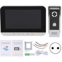 Videocitofono Citofono Lcd Tft Da 7 Pollici Videocitofono Wifi Cablato Monitor Di Sblocco Remoto Visione Notturna Spina 100‐240veu - Eosnow
