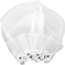 Jeffergarden Voile de mariage pour animal de compagnie, accessoire pour chien, fleur, coiffure, Clip, accessoire pour chien (L)