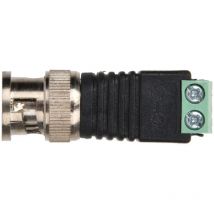 Eosnow - Adaptateur Balun vidéo coaxial, connecteur mâle bnc, borne à vis