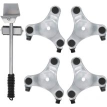 Eosnow - Ensemble de transport de meubles Silver Lifter Moving Plate for Heavy Objects Bearing 400KG