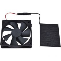 Jeffergarden Ventilateur de panneau solaire Kit de ventilateur d'extraction à énergie solaire professionnel pour poulaillers serres abris maisons