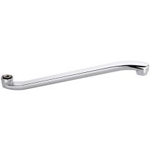 Paisseur de robinet, 370mm, haut plat, chrome
