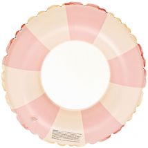 Épaississez les enfants danois Vintage rayé natation anneau olive gonflable bébé aisselle anneau flottant cerise, 50x22cm