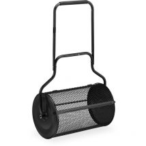 Relaxdays - pandage de compost pour jardin, panier 80 l, épandeur avec poignée, hlp : 118x72x41 cm, noir