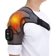 Épaulière chauffante avec vibration, bandoulière électrique réglable, épaulière pour homme ou femme, épaulière pour support d'épaule, bandage