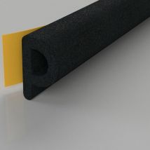 Stormguard - 10m Rubber Seal Draught Excluder Self Adhesive Foam Weather Strip Doors Windows