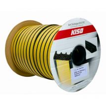 EPDM-Verglasungsdichtung Kiso 15x2 mm Schwarz - 125 m Rolle - 141 2X15 n